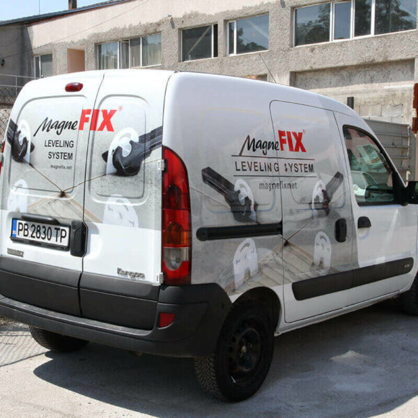 Wrapping a company car with film graphics for MagneFix, Plovdiv