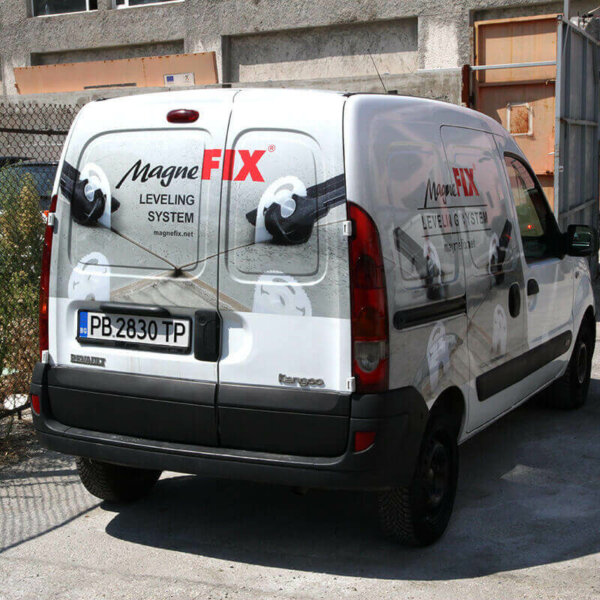 Branding company car with advertising graphics MagneFix