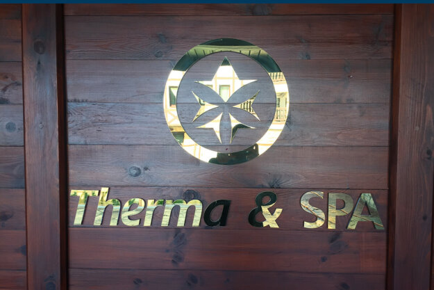 Interior letters made of stainless steel for SPA Hotel Ismena