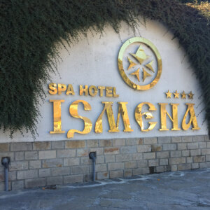 Illuminated inox channel letters for SPA Hotel Ismena