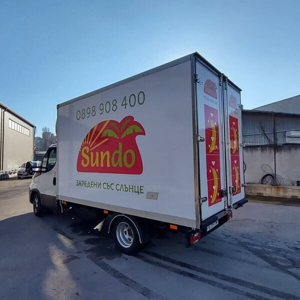 Branding of a company truck – Sundo Branding with advertising graphics company truck - Sundo, Plovdiv
