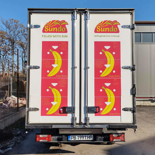 Branding with advertising graphics company truck – Sundo, Plovdiv Branding of a company truck - Sundo