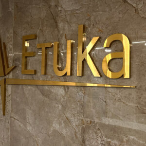 Обемни букви от инокс за рецепция – МЦ Eтика Обемни букви от инокс за рецепция - МЦ Eтика, Пловдив