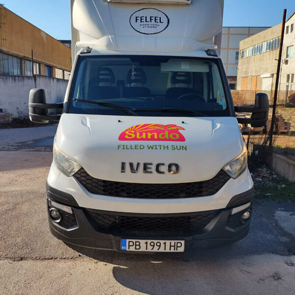 Branding with advertising graphics – Sundo, Plovdiv Branding with advertising graphics company truck - Sundo, Plovdiv