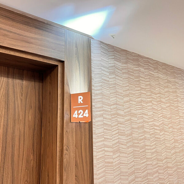 room number signs for a hotel, SPA Hotel Santé