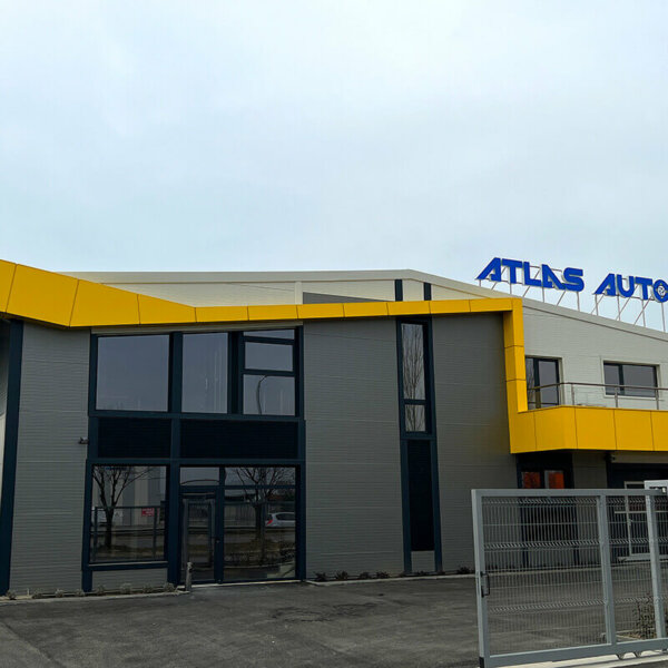 PVC film inscriptions Atlas Auto Plus, Plovdiv