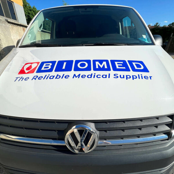 Branding of a company bus Biomed, Plovdiv