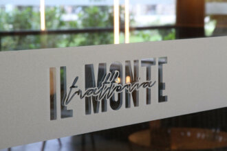 Брандиране на витрини за ресторант IL MONTE в DoubleTree by Hilton