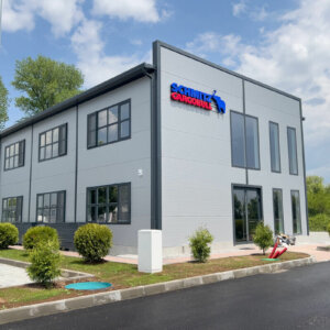 Illuminated channel letters and Plexiglas logo - Schmitz Cargobul, Sofia