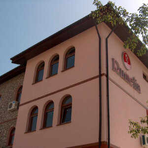 Illuminated channel letters and logo for Rumelia Wine Cellar