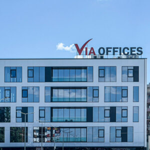 Светещи обемни букви Via Offices, Пловдив Обемни букви Via Offices