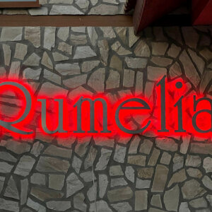 Illuminated channel letters for Rumelia Wine Cellar