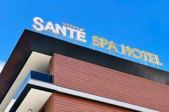 Illuminated aluminum channel letters - SPA Hotel Santé, Velingrad