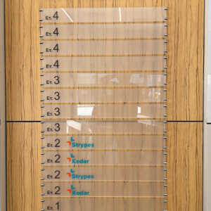 Табели за указател от плексиглас – Via Offices, Пловдив Фирмен указател от плексиглас за Via Offices, Пловдив