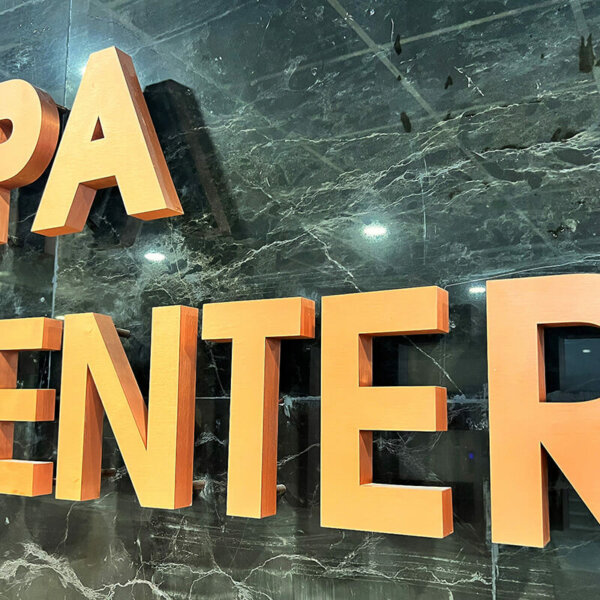 Interior channel letters SPA CENTER for hotel Sante