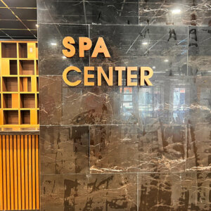 Интериорни обемни букви от мед – SPA Center, Хотел Sante, Велинград Интериорни обемни букви от мед - SPA Center, Хотел Sante, Велинград