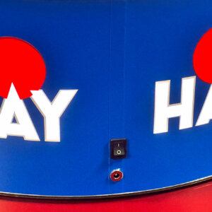 Illuminated acrylic cake, detail Illuminated acrylic cake