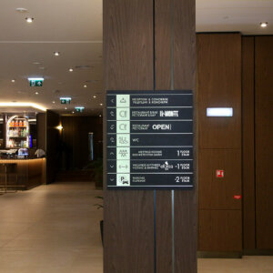 Informational sign - Hotel DoubleTree by Hilton, Plovdiv