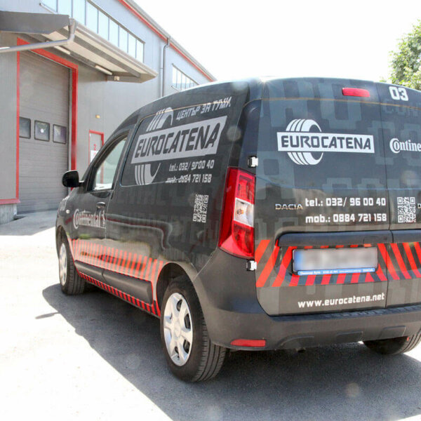 Car branding with 3M films and retroreflective stripes Car branding with 3M films and retroreflective stripes