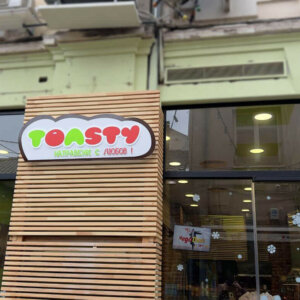 Illuminated acrylic sign Toasty Illuminated acrylic sign Toasty