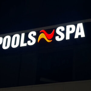 LED channel letters Pools and SPA for Genev T.S. EOOD