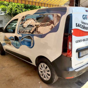 Durable car branding with high-end printable film, Genev Pools & SPA Durable car branding with high-end printable film, Genev Pools & SPA