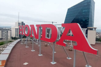 Channel letters with aluminum pages for Honda Bulgaria