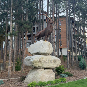 Hotel Kashmir Велинград – тотем от гранит с обемни букви Hotel Kashmir Велинград - тотем от гранит с обемни букви