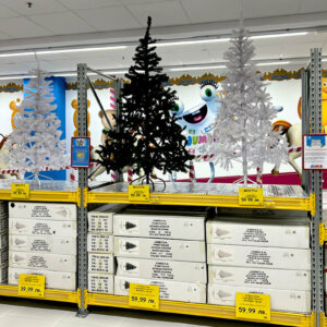 Product and price signs, Jumbo store