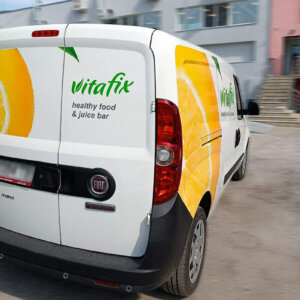 Рекламна графика от фолио 3M JI180mC за фирмен автомобил