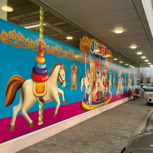 Showcase wrapping for the entrance of JUMBO store Showcase wrapping for the entrance of JUMBO store