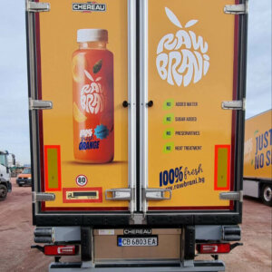 Брандиране на камион с рекламно фолио