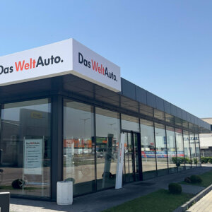 Светеща табела Das Welt Auto
