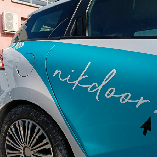 Nikdoor car wrapping using 3M IJ180mC Film Nikdoor car wrapping using 3M IJ180mC Film