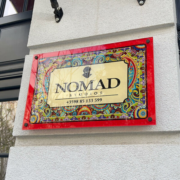 Nomad Studios sign Nomad Studios sign