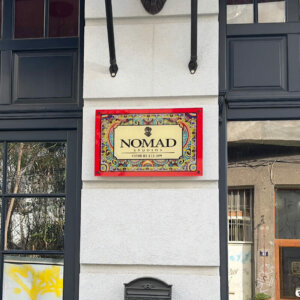 Nomad Studios plexiglass sign Nomad Studios plexiglass sign
