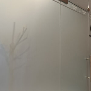 Frosted film for a physical therapy center Frosted film for a physical therapy center