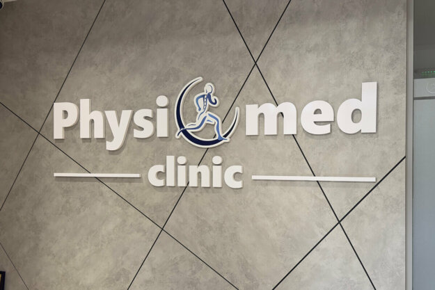 Embossed channel letters for the Physiomed medical center, Plovdiv