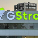 Illuminated acrylic channel letters - night view