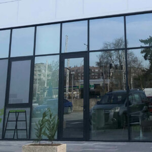 Wrapping of the store windows