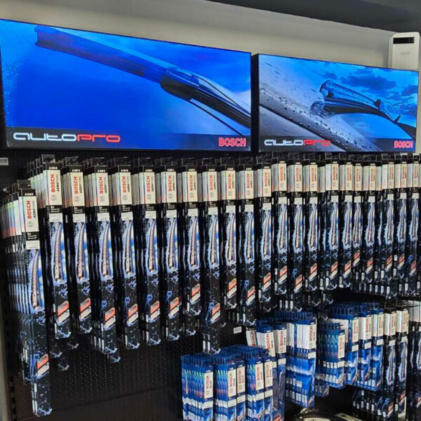 Colorful Illuminated textile advertisement