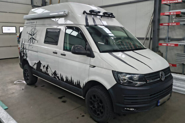 Outdoor advertisement - car branding for Familex