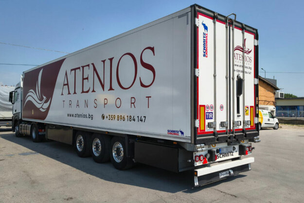 Truck branding for Atenios Transport