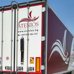 Облепена задна страна на тир, Пловдив Облепена задна страна на тир, Пловдив