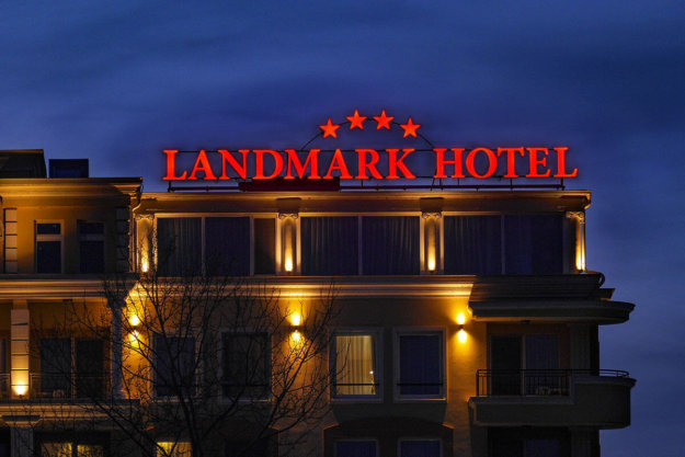 Hotel Landmark Plovdiv - illuminated channel letters